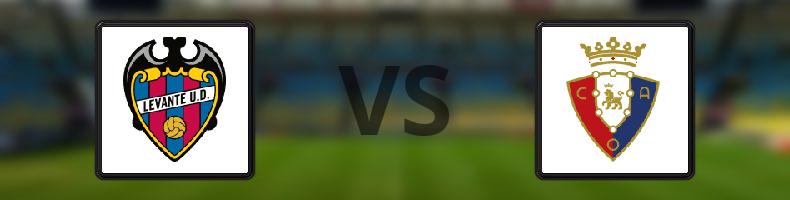 Levante - Osasuna odds, speltips, resultat i La Liga