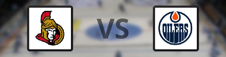 Ottawa Senators - Edmonton Oilers odds, speltips, resultat i NHL