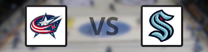 Columbus Blue Jackets - Seattle Kraken odds, speltips, resultat i NHL