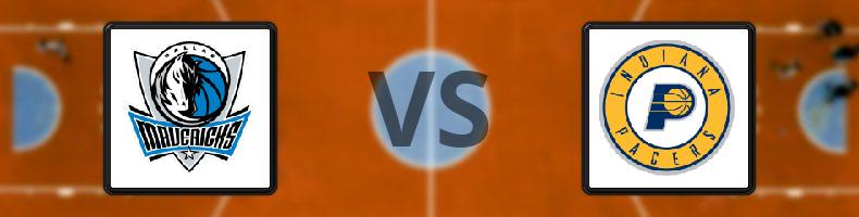 Dallas Mavericks - Indiana Pacers odds, speltips, resultat i NBA