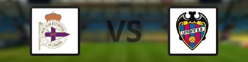Deportivo La Coruna - Levante odds, speltips, resultat i La Liga