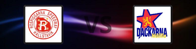 Rospiggarna - Dackarna odds, speltips, resultat i Elitserien Speedway