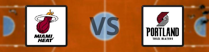 Miami Heat - Portland Trail Blazers odds, speltips, resultat i NBA