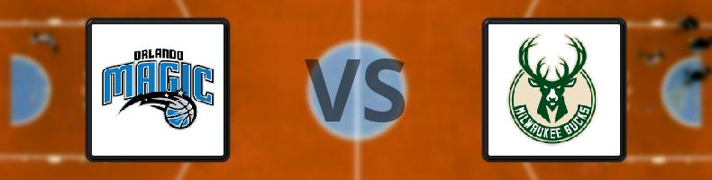 Orlando Magic - Milwaukee Bucks odds, speltips, resultat i NBA