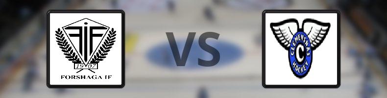 Forshaga IF - Clemensnäs HC odds, speltips, resultat i HockeyEttan