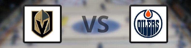 Vegas Golden Knights - Edmonton Oilers odds, speltips, resultat i NHL