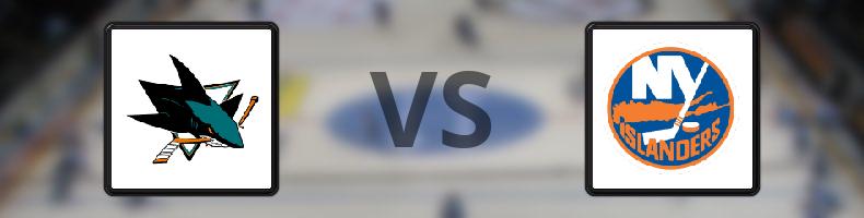 San José Sharks - New York Islanders odds, speltips, resultat i NHL