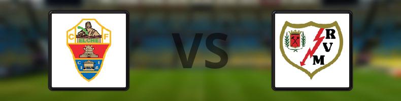 Elche - Rayo Vallecano odds, speltips, resultat i La Liga