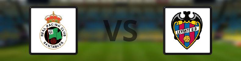 Racing Santander - Levante odds, speltips, resultat i La Liga
