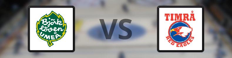 Björklöven - Timrå odds, speltips, resultat i SHL