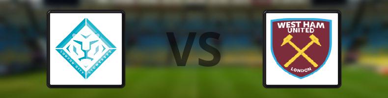 London City Lionesses - West Ham odds, speltips, resultat i FA Women