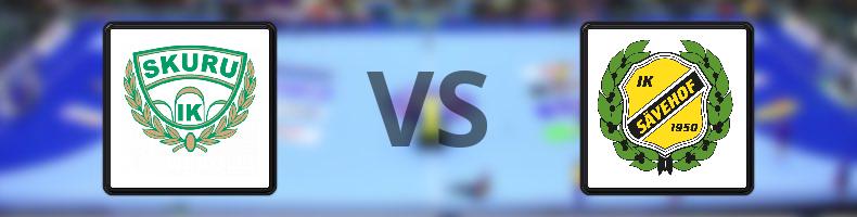 Skuru IK - IK Sävehof odds, speltips, resultat i Handbollsligan damer