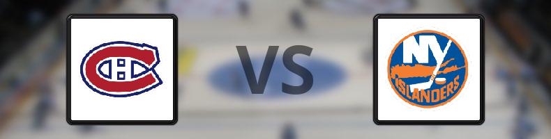 Montreal Canadiens - New York Islanders odds, speltips, resultat i NHL