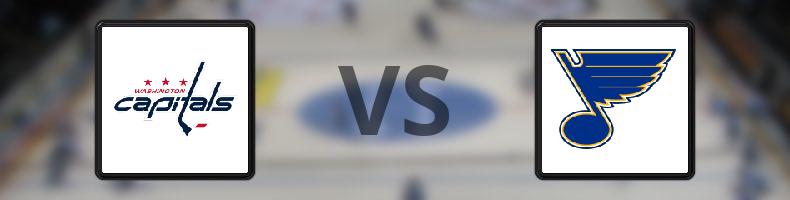 Washington Capitals - St Louis Blues odds, speltips, resultat i NHL