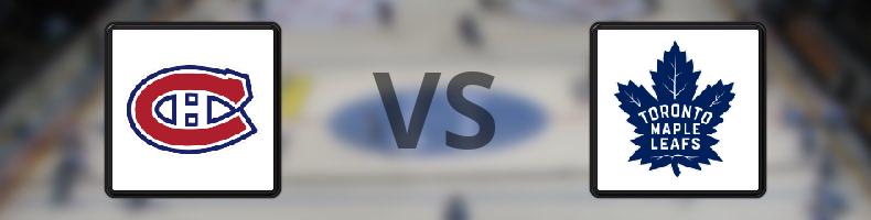 Montreal Canadiens - Toronto Maple Leafs odds, speltips, resultat i NHL