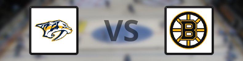 Nashville Predators - Boston Bruins odds, speltips, resultat i NHL