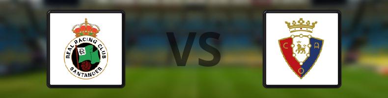 Racing Santander - Osasuna odds, speltips, resultat i La Liga