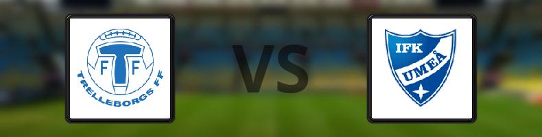 Trelleborgs FF - Umeå FC odds, speltips, resultat i Superettan