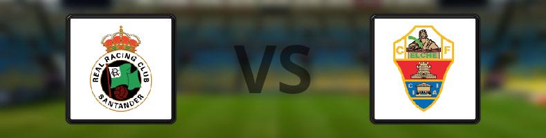 Racing Santander - Elche odds, speltips, resultat i La Liga
