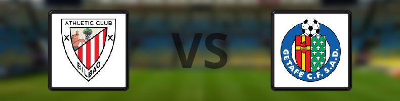 Athletic Bilbao - Getafe odds, speltips, resultat i La Liga