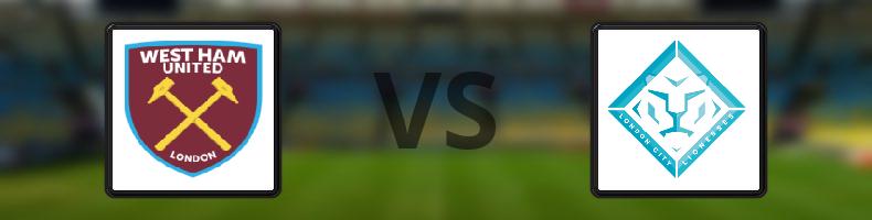 West Ham - London City Lionesses odds, speltips, resultat i FA Women