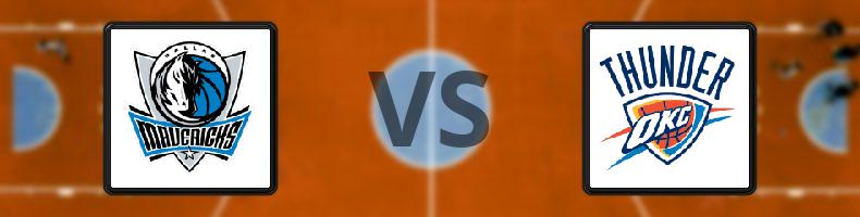 Dallas Mavericks - Oklahoma City Thunder odds, speltips, resultat i NBA