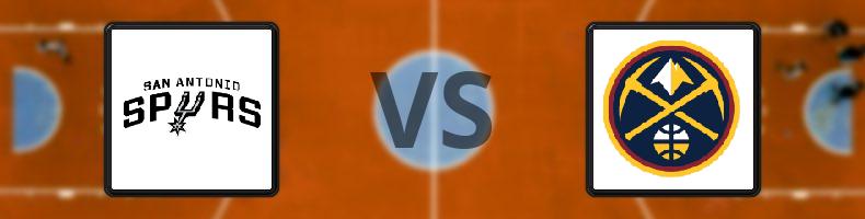 San Antonio Spurs - Denver Nuggets odds, speltips, resultat i NBA