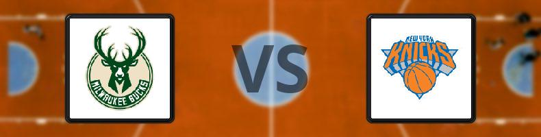 Milwaukee Bucks - New York Knicks odds, speltips, resultat i NBA