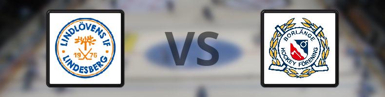 Lindlövens IF - Borlänge HF odds, speltips, resultat i HockeyEttan