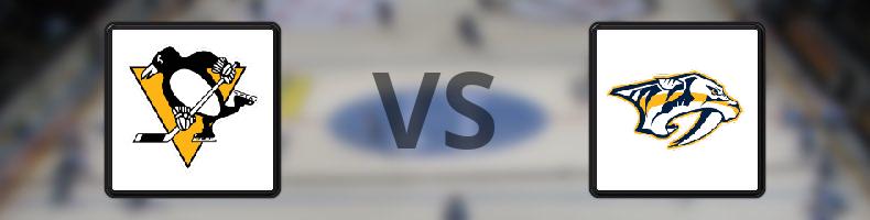 Pittsburgh Penguins - Nashville Predators odds, speltips, resultat i NHL