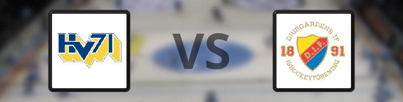 HV71 - Djurgården odds, speltips, resultat i SHL