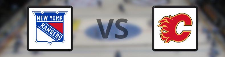 New York Rangers - Calgary Flames odds, speltips, resultat i NHL