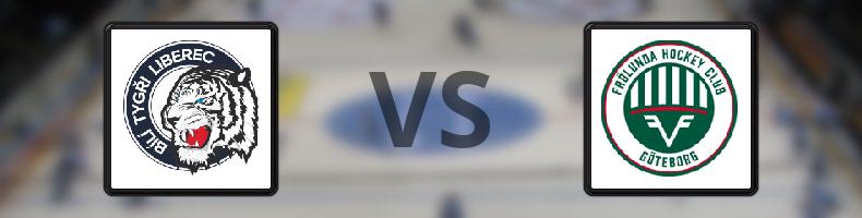 Bili Tygri Liberec - Frölunda odds, speltips, resultat i CHL