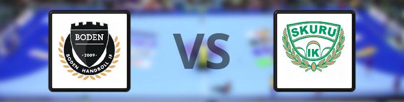 Boden Handboll IF - Skuru IK odds, speltips, resultat i Handbollsligan damer