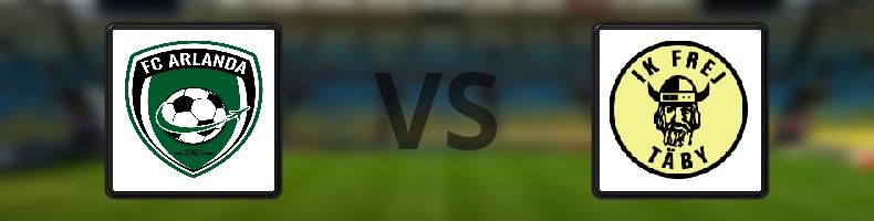 FC Arlanda - IK Frej odds, speltips, resultat i Division 1