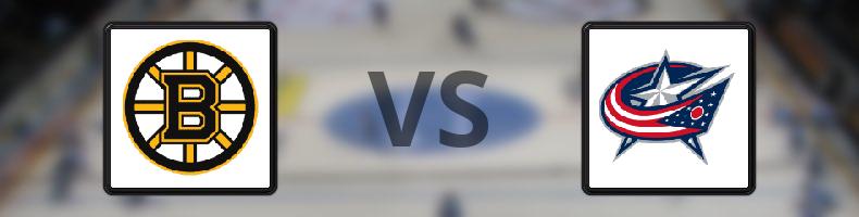 Boston Bruins - Columbus Blue Jackets odds, speltips, resultat i NHL