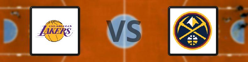 Los Angeles Lakers - Denver Nuggets odds, speltips, resultat i NBA