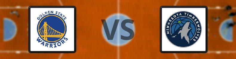 Golden State Warriors - Minnesota Timberwolves odds, speltips, resultat i NBA