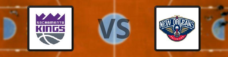 Sacramento Kings - New Orleans Pelicans odds, speltips, resultat i NBA