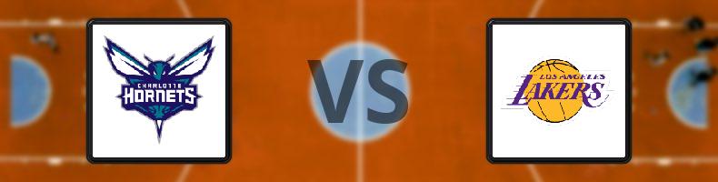 Charlotte Hornets - Los Angeles Lakers odds, speltips, resultat i NBA