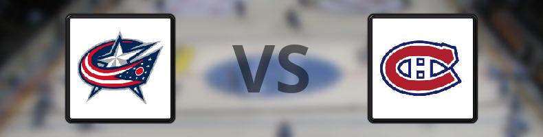Columbus Blue Jackets - Montreal Canadiens odds, speltips, resultat i NHL
