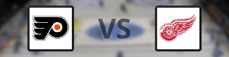Philadelphia Flyers - Detroit Red Wings odds, speltips, resultat i NHL