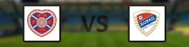 Hearts - Borac Banja Luka odds, speltips, resultat i Conference League