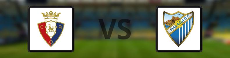 Osasuna - Malaga odds, speltips, resultat i La Liga