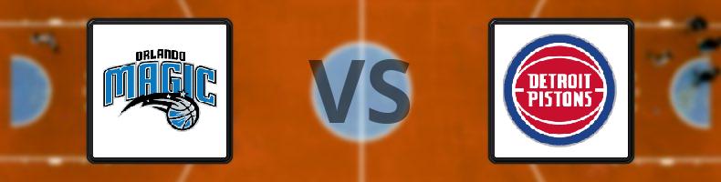 Orlando Magic - Detroit Pistons odds, speltips, resultat i NBA