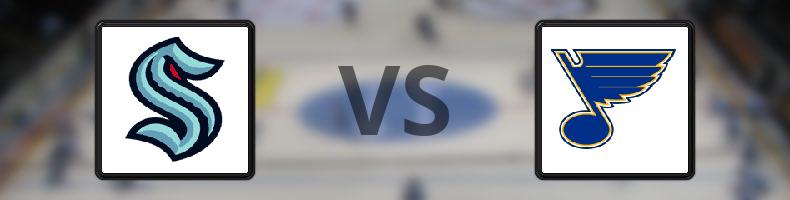 Seattle Kraken - St Louis Blues odds, speltips, resultat i NHL
