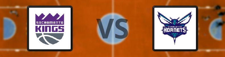 Sacramento Kings - Charlotte Hornets odds, speltips, resultat i NBA