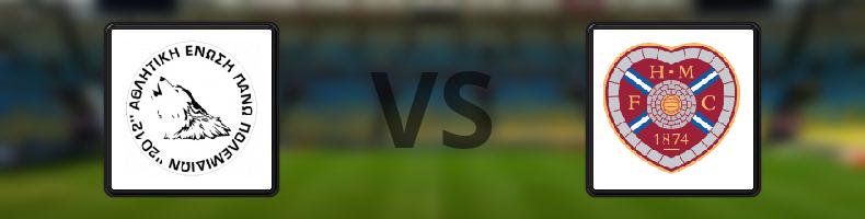 AEP Paphos - Hearts odds, speltips, resultat i Conference League
