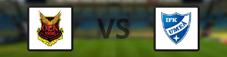 Östersunds FK - Umeå FC odds, speltips, resultat i Superettan