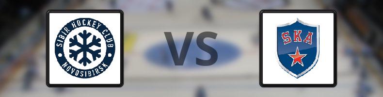 Sibir Novosibirsk - SKA St Petersburg odds, speltips, resultat i KHL